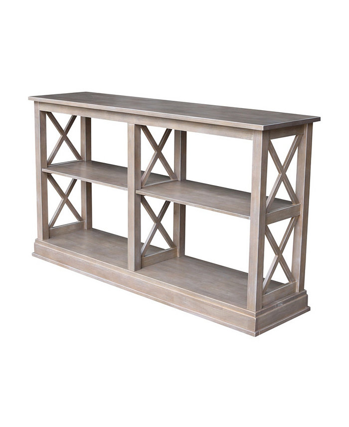 International Concepts Hampton Sofa Server Table with Shelves