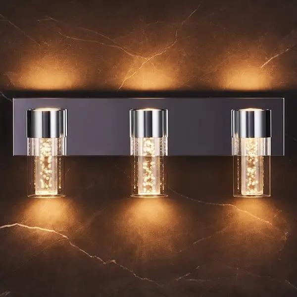 CO-Z Chrome Finished Wall Sconce Vanity Light 14W LED Lights