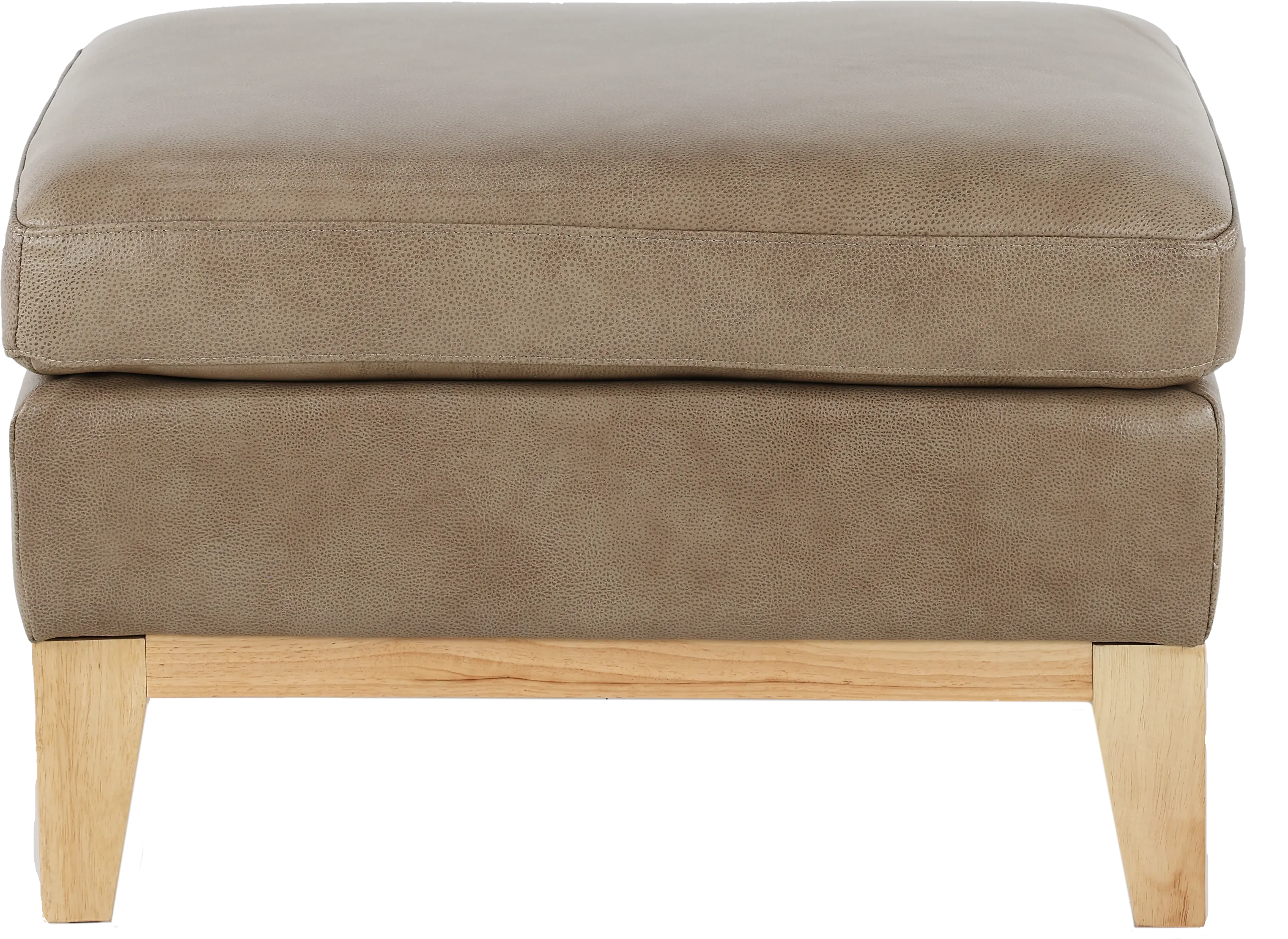 Cammack Sandy Brown Leather Ottoman