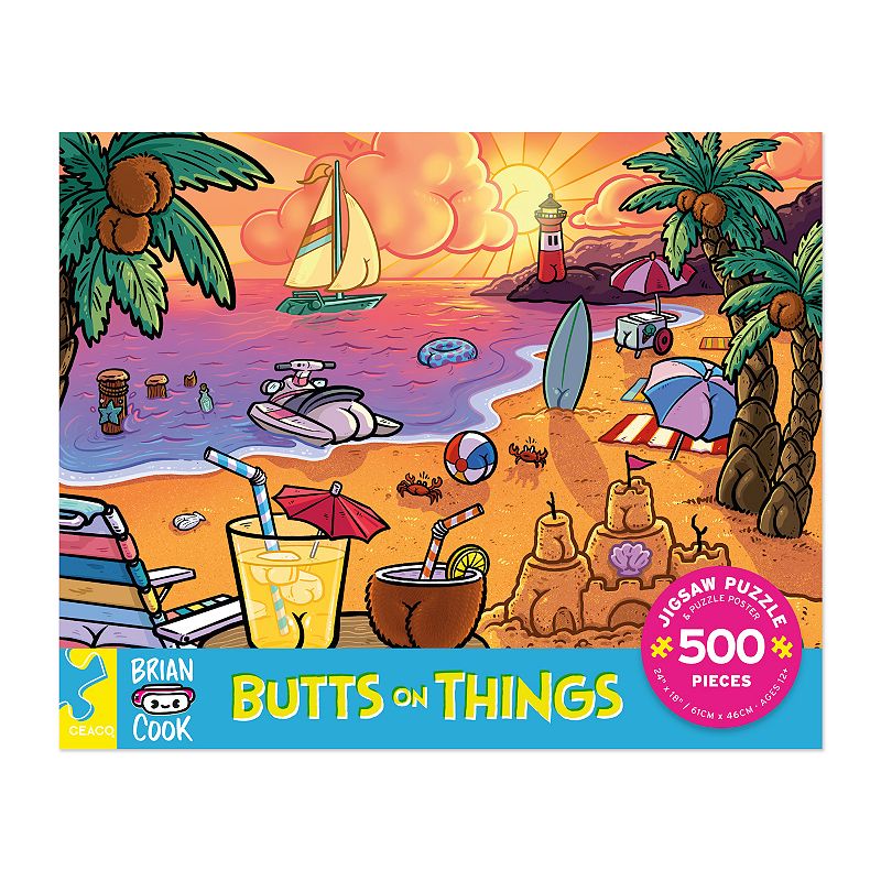 Ceaco Butts On Things Suns Out 500-Piece Jigsaw Puzzle