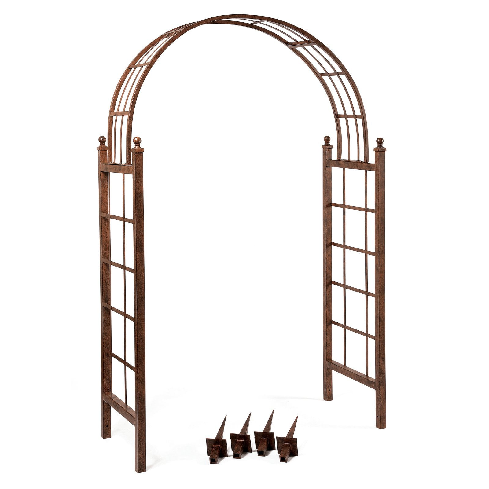 Deer Park Steel Lattice Arbor, Natural