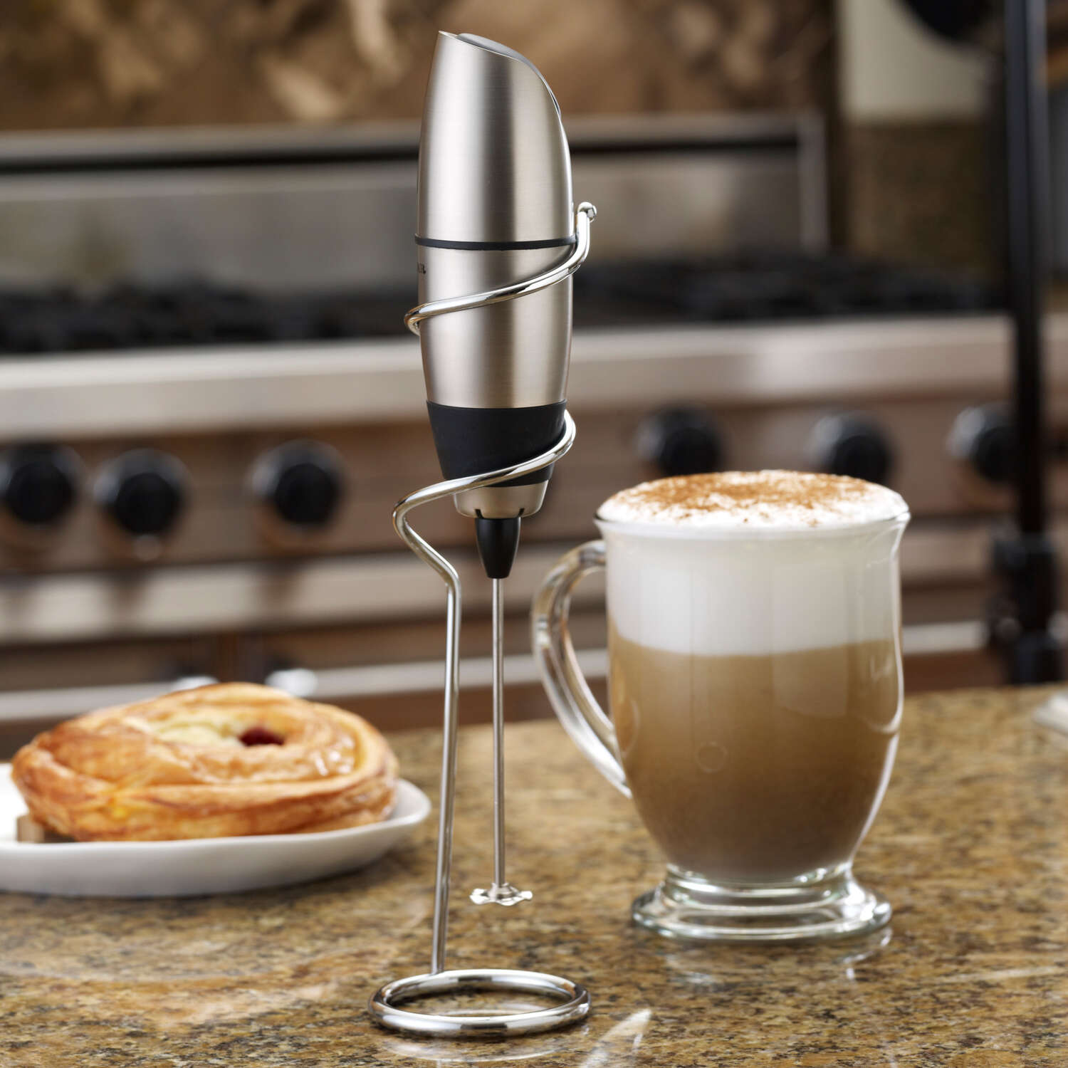 BonJour Silver Stainless Steel Milk Frother