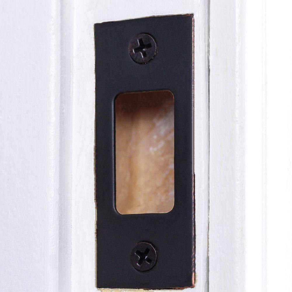 Defiant 2-34 in. Aged Bronze Deadbolt Strike 70122