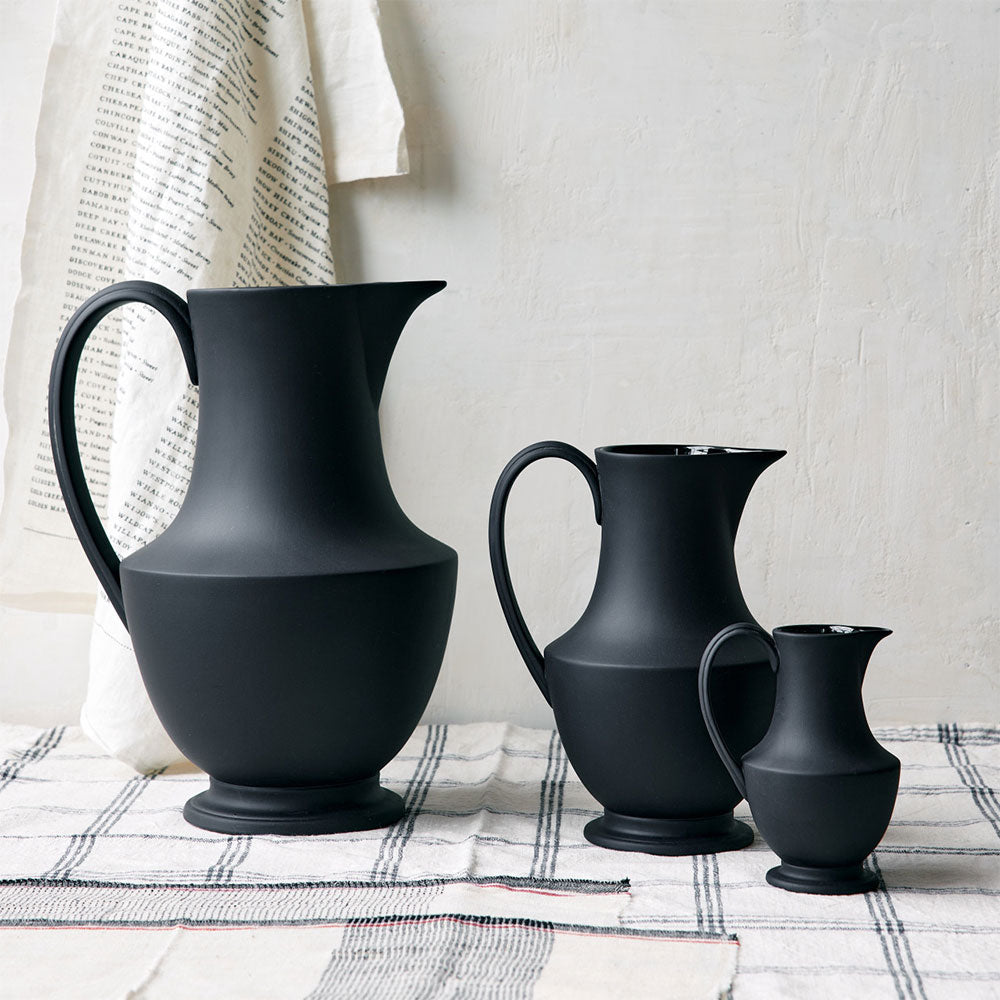 Artisan Stoneware Pitcher - Black