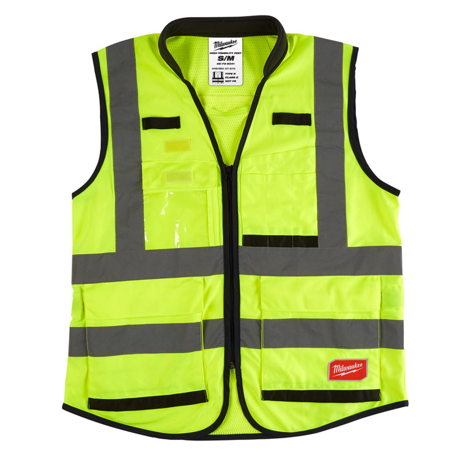 MW Performance Safety Vest High Visibility Yellow S/M