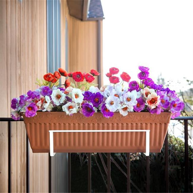 Sun Joe FPH1901-W Sun Joe Deco Joe Adjustable Flower Box Holder - White