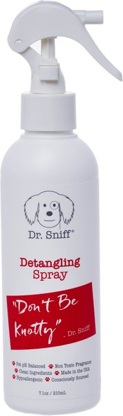 Dr. Sniff Don’t Be Knotty Cat and Dog Detangling Spray， 7.1-oz bottle