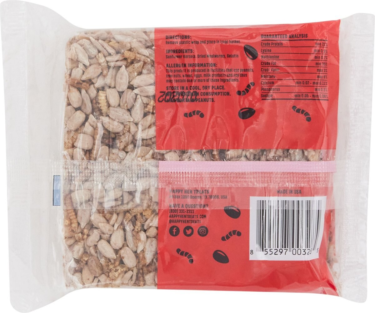 Happy Hen Treats Mealworm and Sunflower Chicken Treat Square