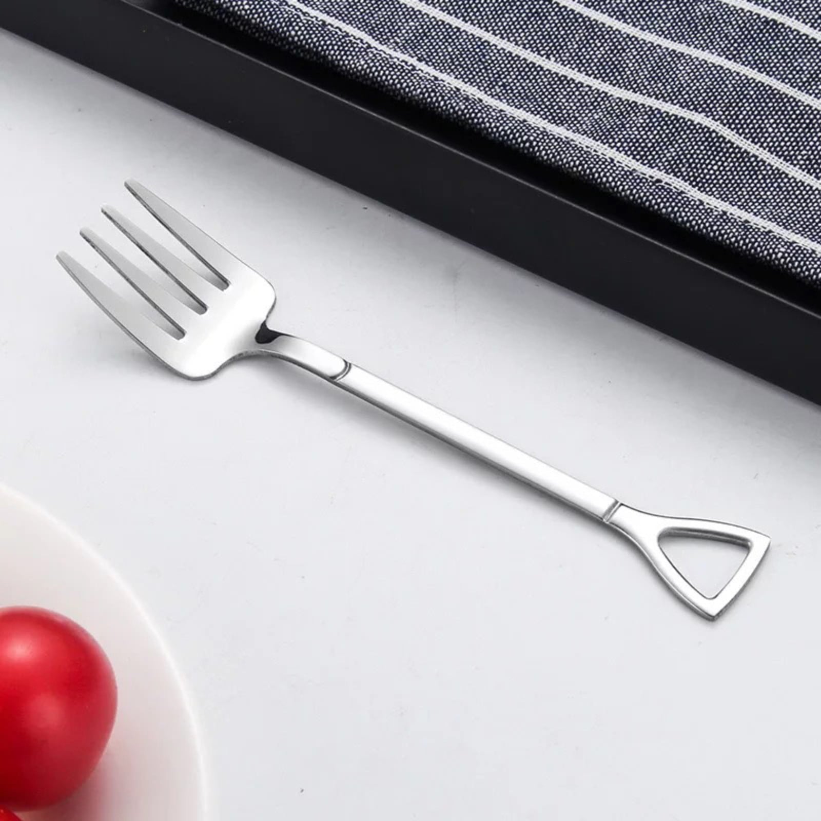 Stainless Steel Shovel Fork Easy to Clean Fine Elegance