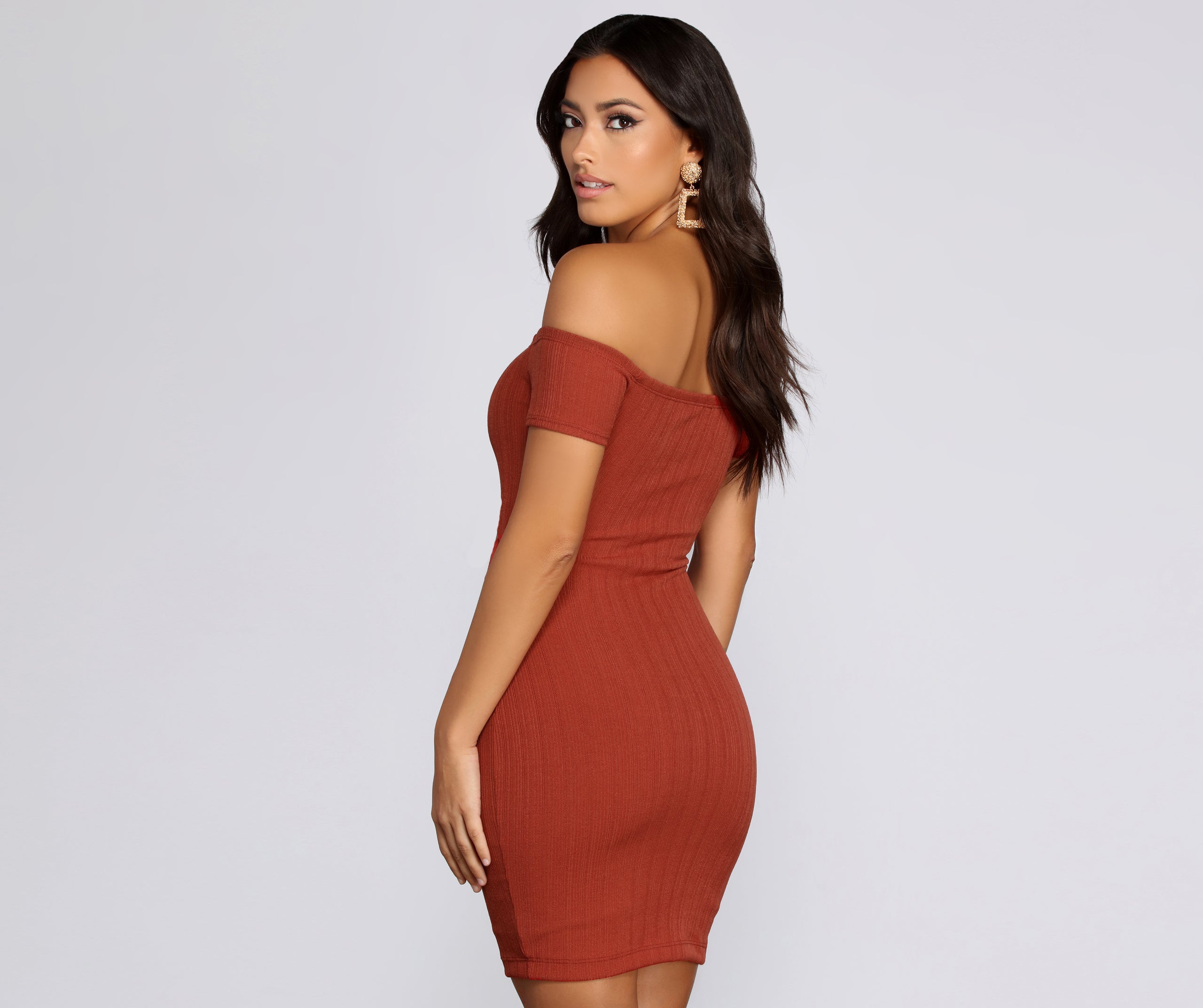 Casual Cut Out Mini Dress