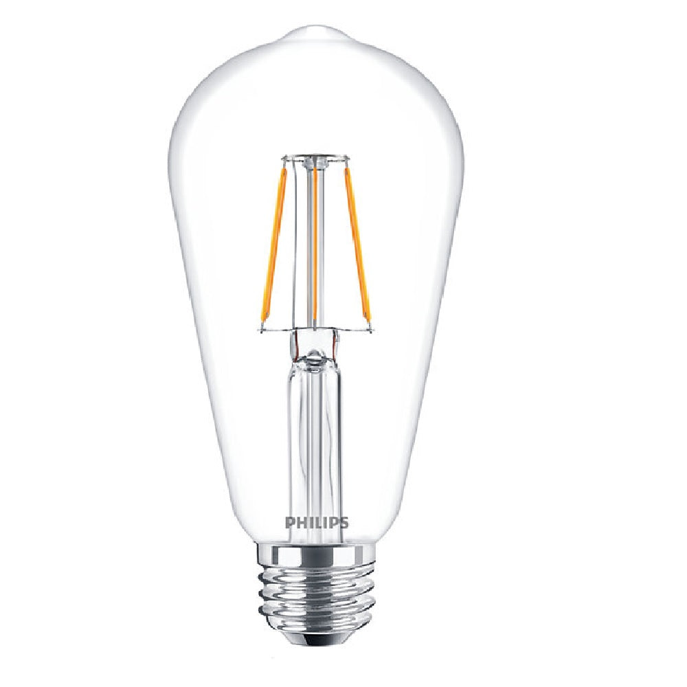 Philips 929001237392 Classic LED Squirrel Bulb 4W (40W) ST64 E27 Clear Filament 2700k