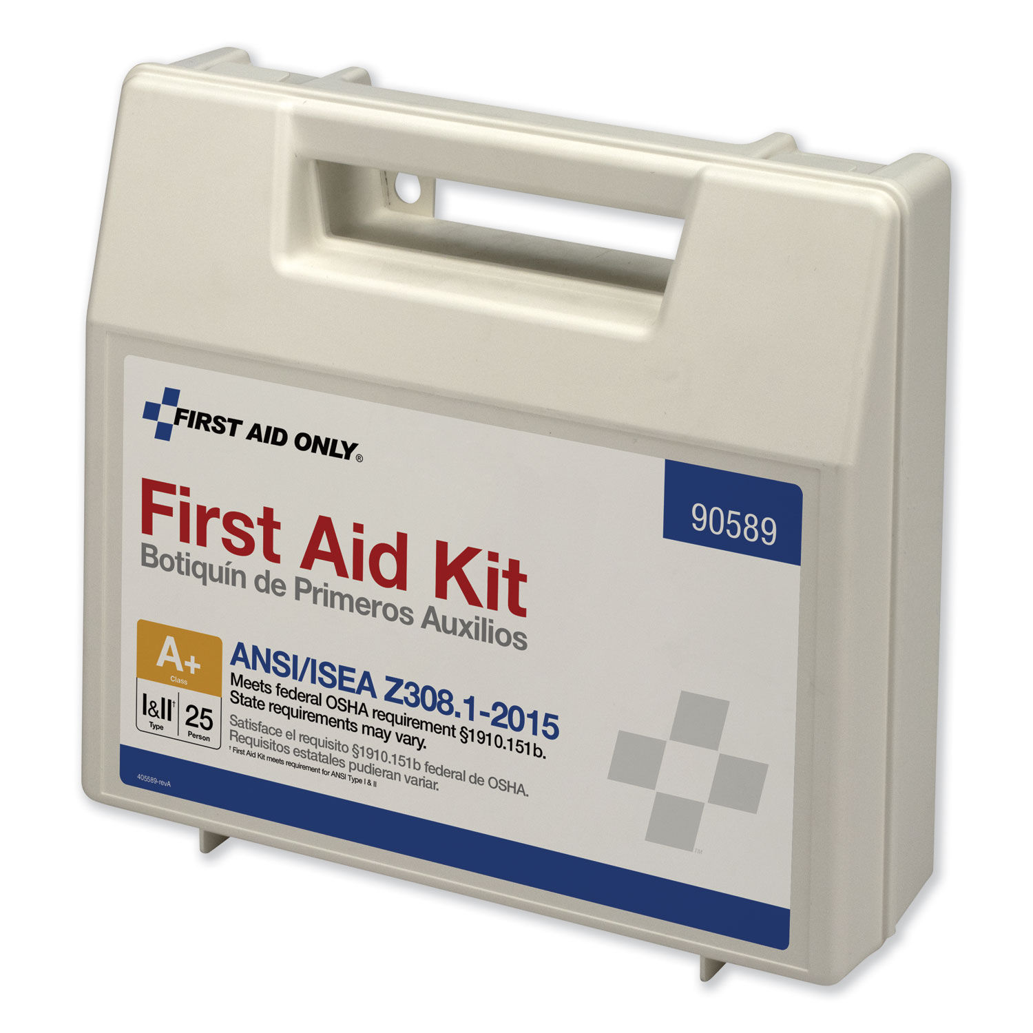 ANSI 2015 Compliant Class A+ Type I and II First Aid Kit for 25 People by First Aid Onlyandtrade; FAO90589