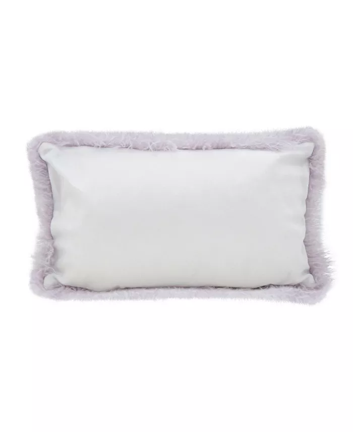 Saro Lifestyle Mongolian Faux Fur Decorative Pillow， 12