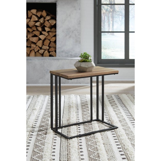 Bellwick Chairside End Table Black gray Signature Design By Ashley