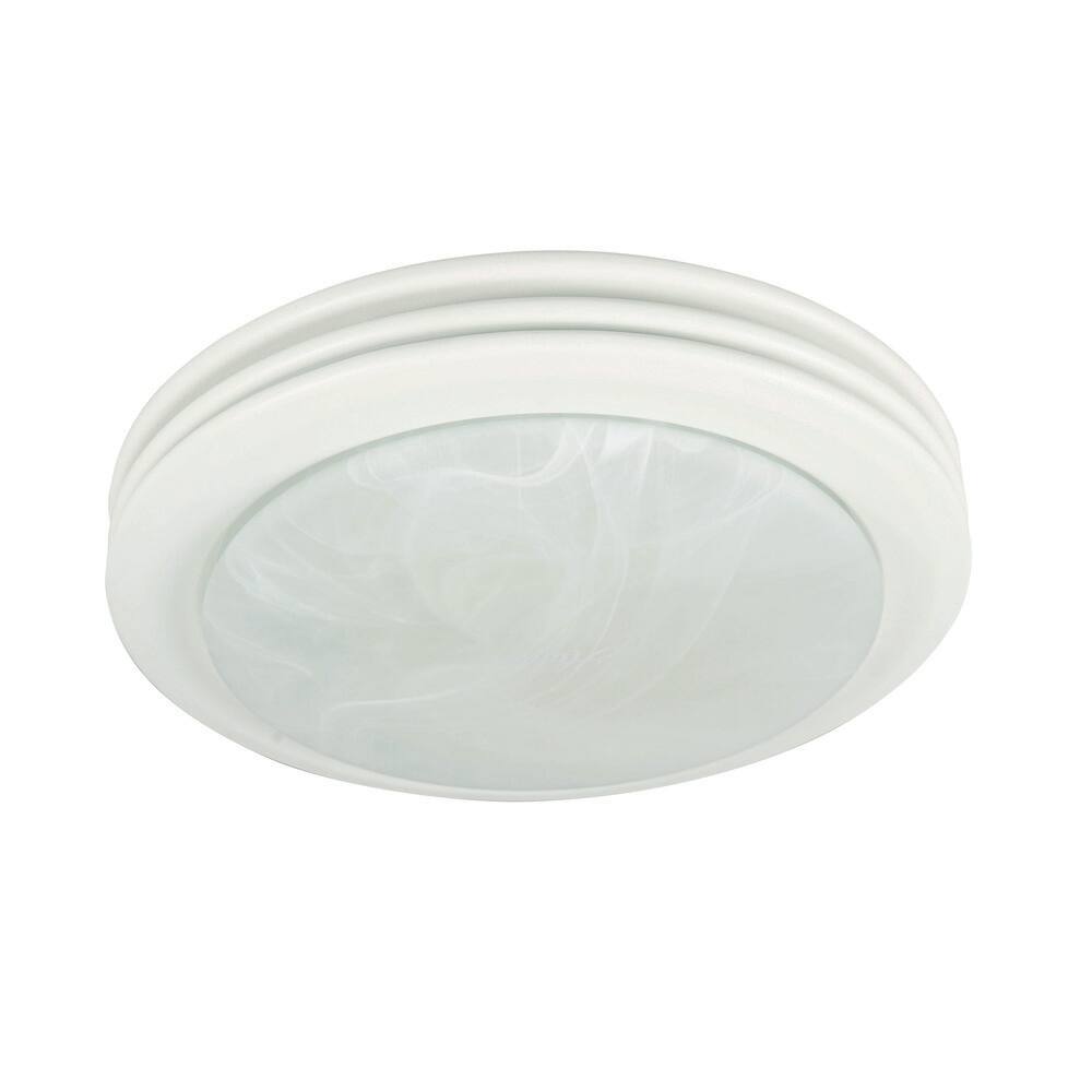 Hunter Saturn 80 CFM Decorative Bathroom Exhaust Fan with Light in Satin White 90052