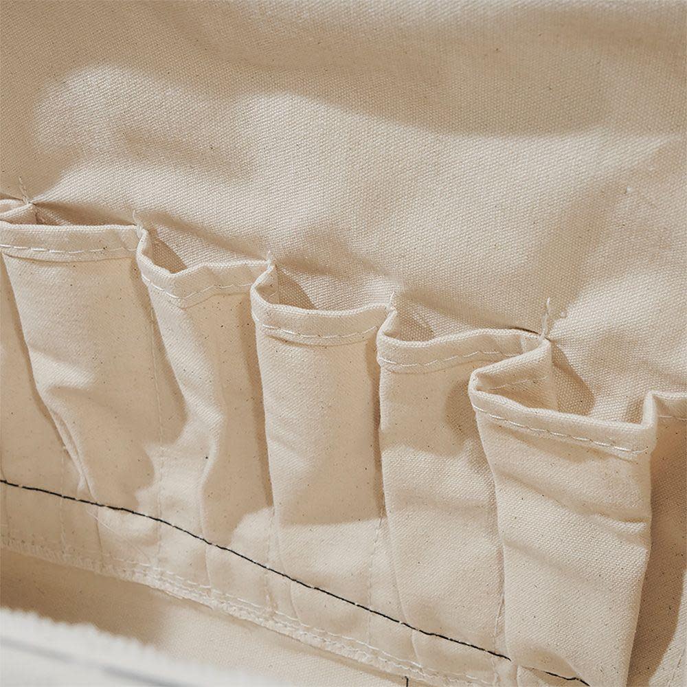 20 Canvas Tool Bag， Leather Bottom ;