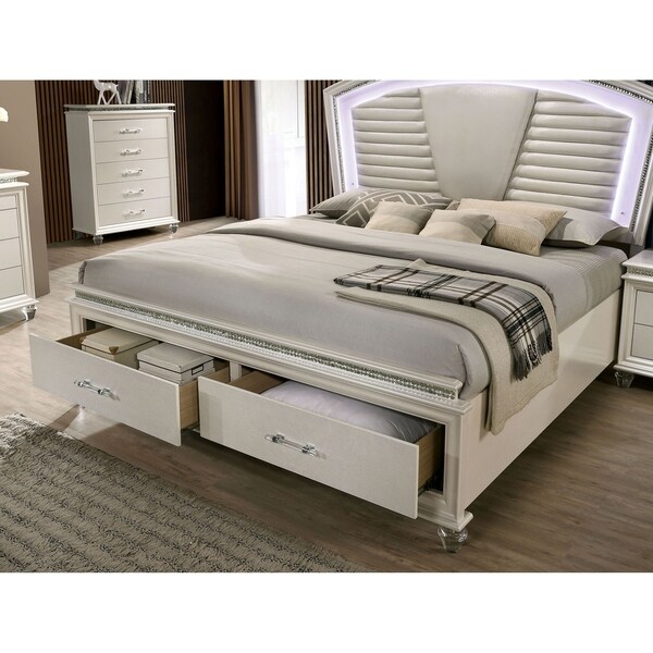 Furniture of America Xian Glam Solid Wood 2-piece Bedroom Set - - 29779026