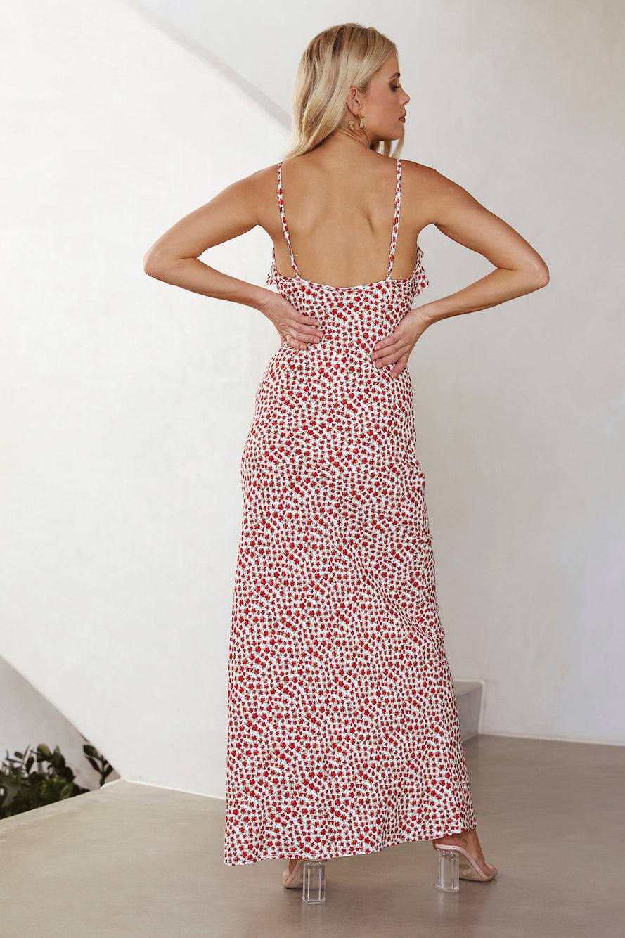 Breezy Fit Maxi Dress Red