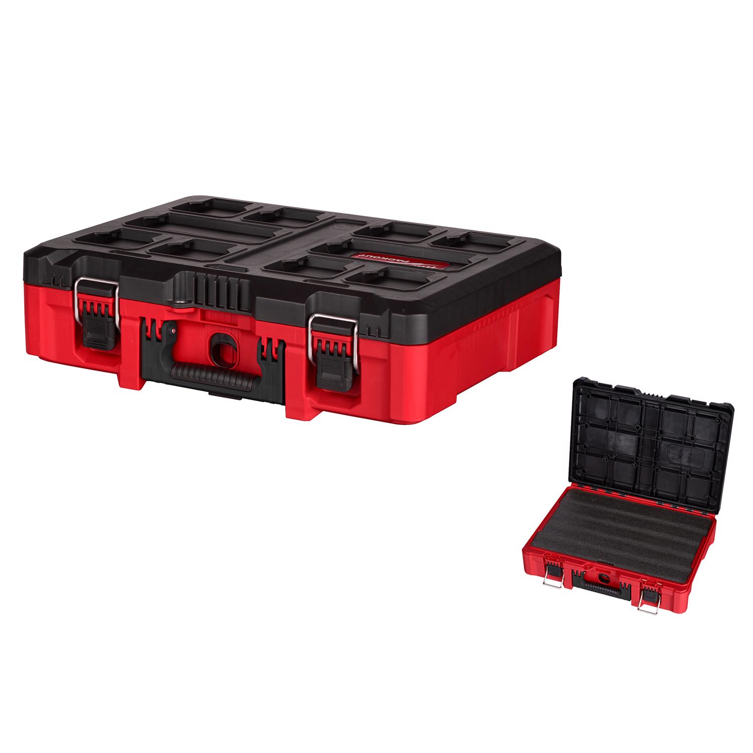 MW Packout 20 in. Tool Case with Foam Insert Black/Red