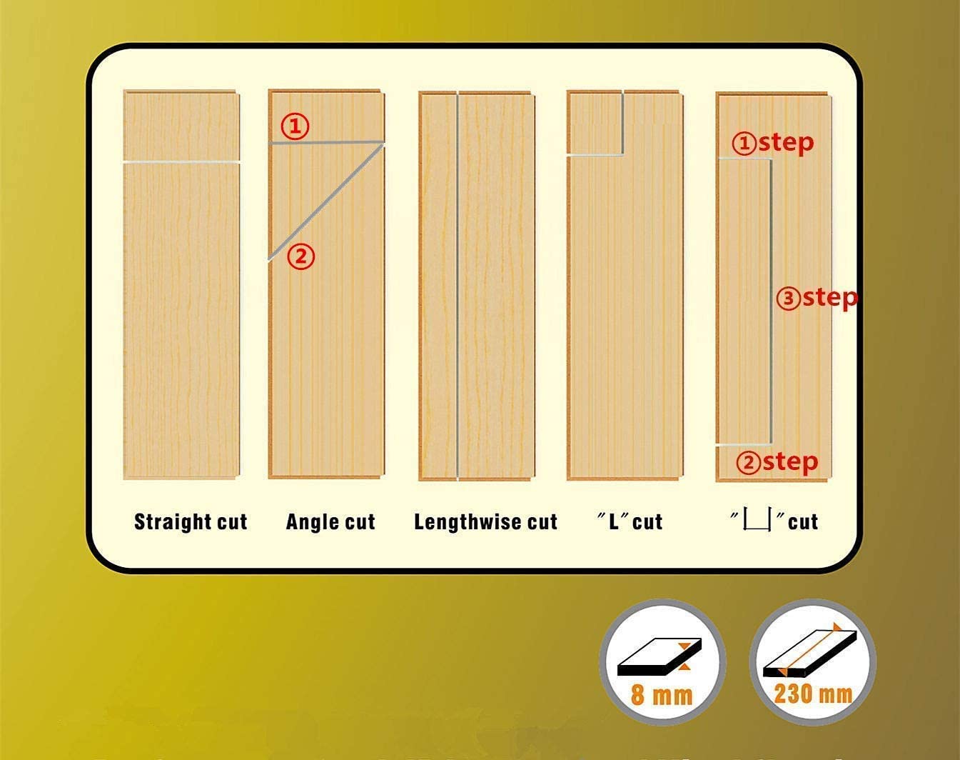 8 .5′′ (218mm)Pro LVT/VCT/LVP/PVC/WPC/Vinyl Plank Cutter LVP-230. Best buy!