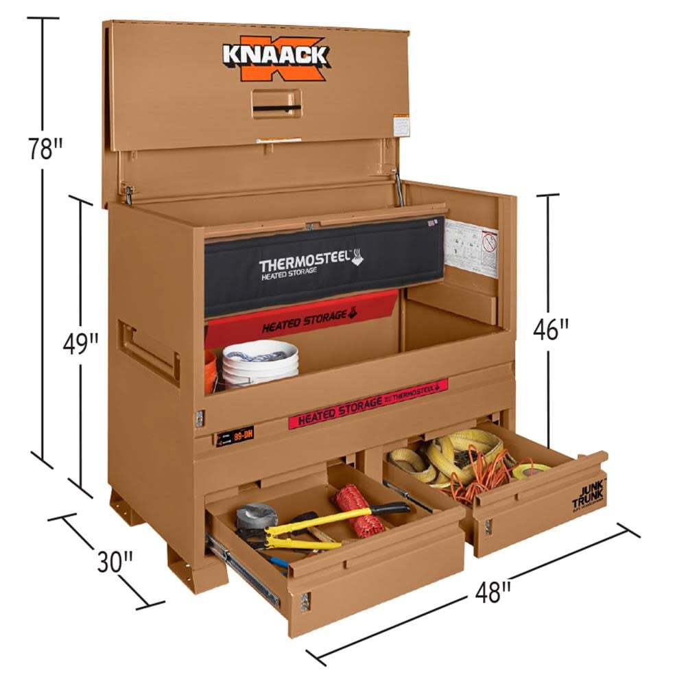 Knaack STORAGEMASTER Piano Box with JUNK TRUNKand Thermo Steel 89-DH from Knaack