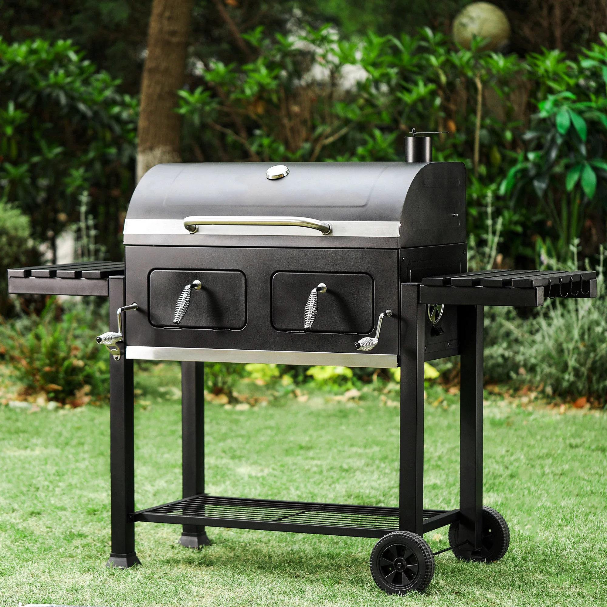 Sophia and William 34-inch BBQ Charcoal Grill Outdoor Portable Barbecue Grill