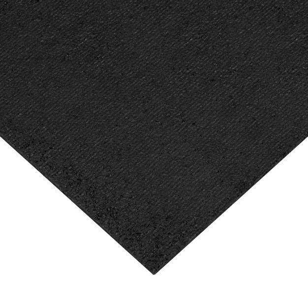 Woven Rubber All Seasons Scraper Rug Black Apache Mills