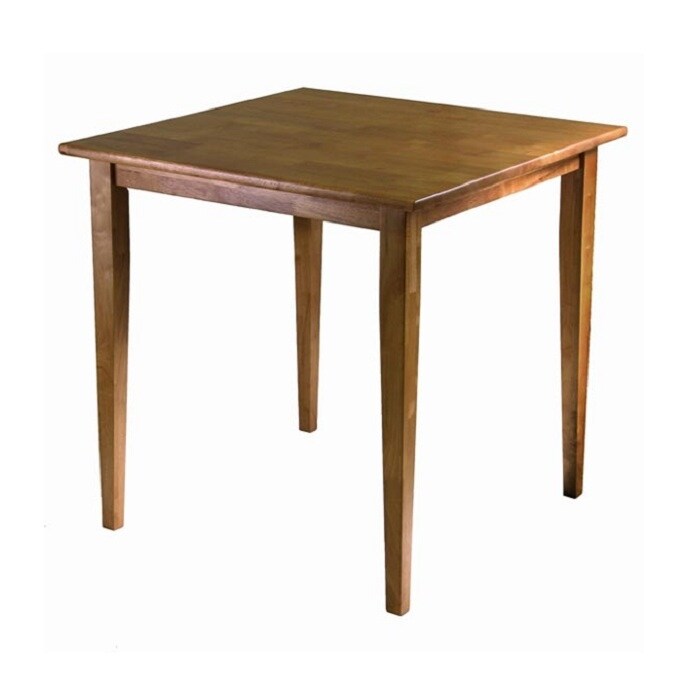 29.50” Light Oak Beige Square Wooden Dining Table