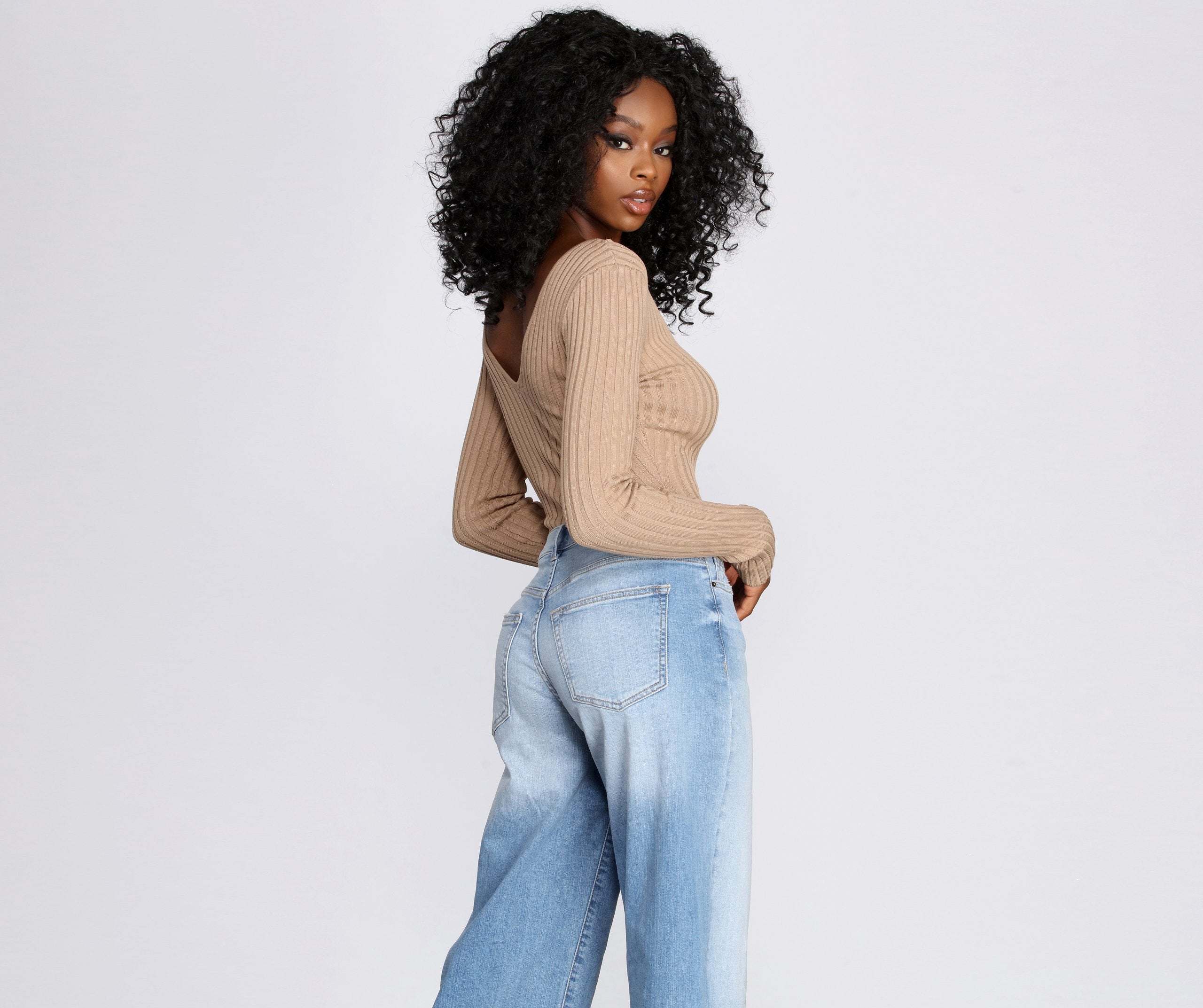 Basic Babe Sweater Bodysuit