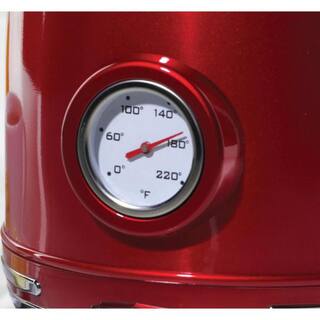 Nostalgia Red Retro 1500 W 1.7-Liter Stainless Steel Electric Water Kettle with Strix Thermostat Retro Red WK17RR