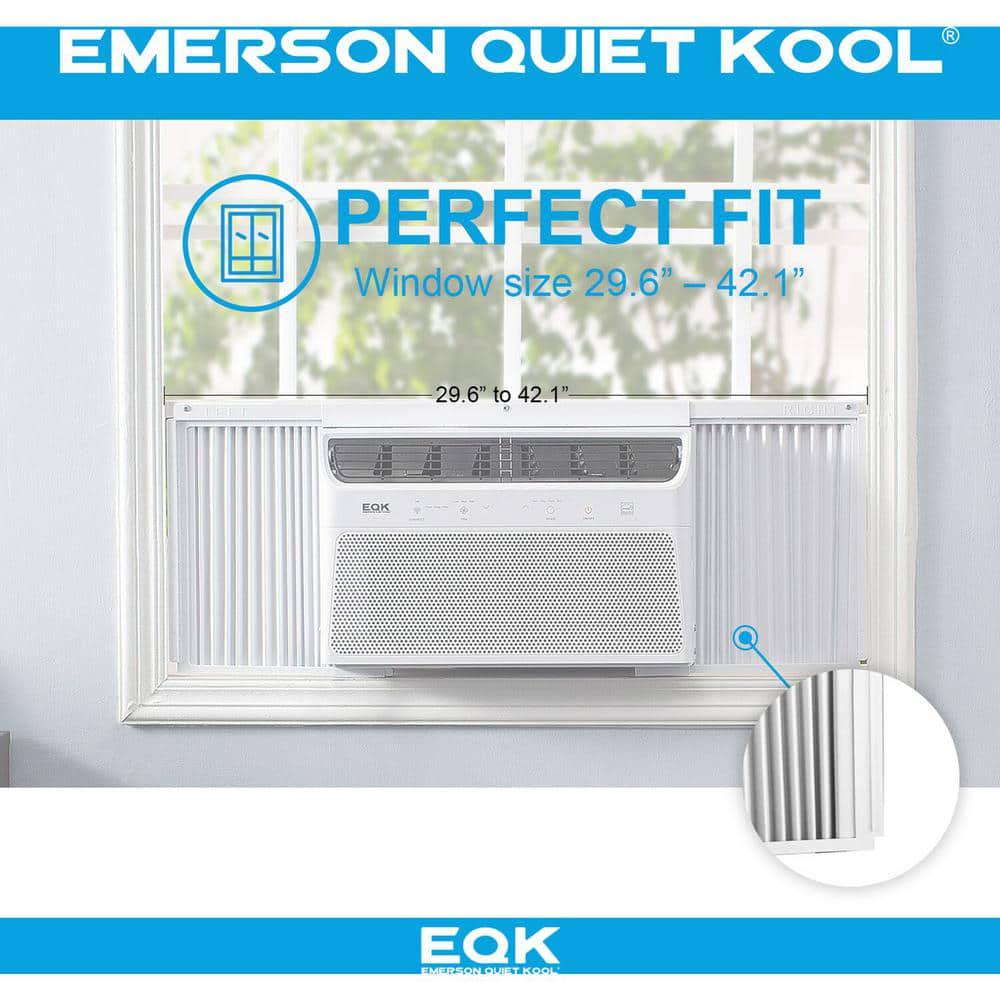 EQK Quiet Kool SMART 700 sq ft 15000 BTU Energy Star Window Air Conditioner 115V Wifi and Voice Control EARC15RSE1H in White