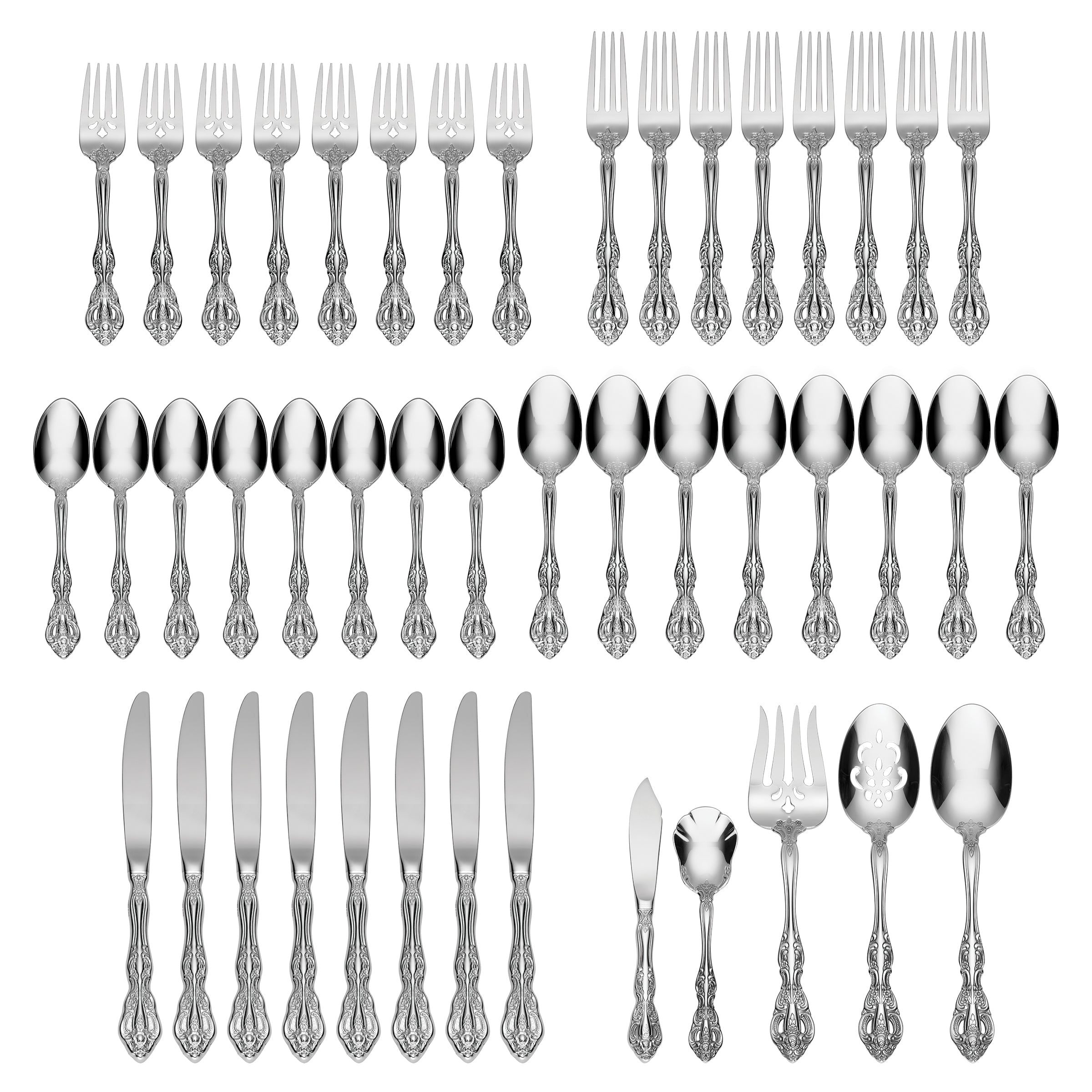 Michelangelo 45 Piece Fine Flatware Set