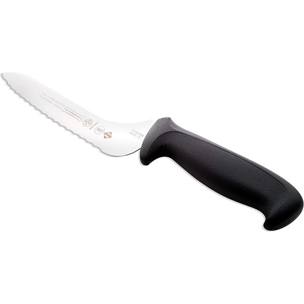 Mundial 5620 7e 7 inch Offset Serrated Edge Sandwich Knife Black