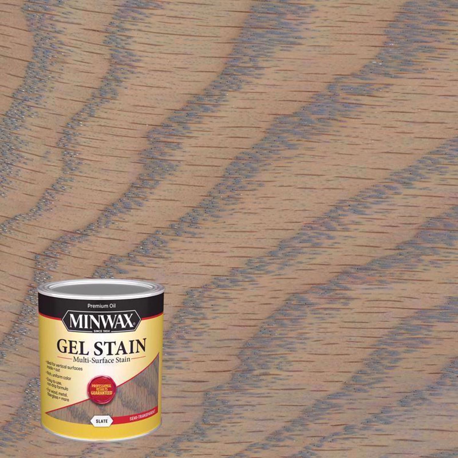 Minwax Gel Stain Semi-Transparent Slate Oil-Based Gel Stain 1 qt