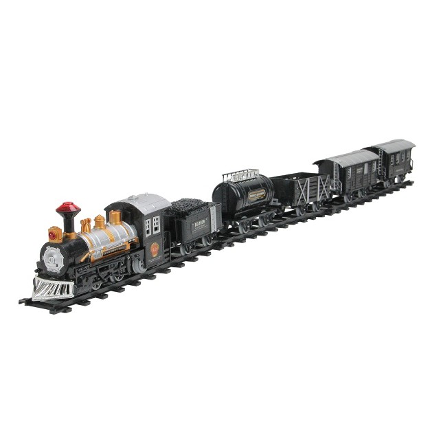 Northlight 17 piece Black Consummate Animated Classic Train Set