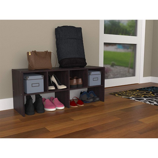 Closetmaid 508200 Heavy Duty Shelf Organizer With Shoe Rack And Cube Storage Espresso