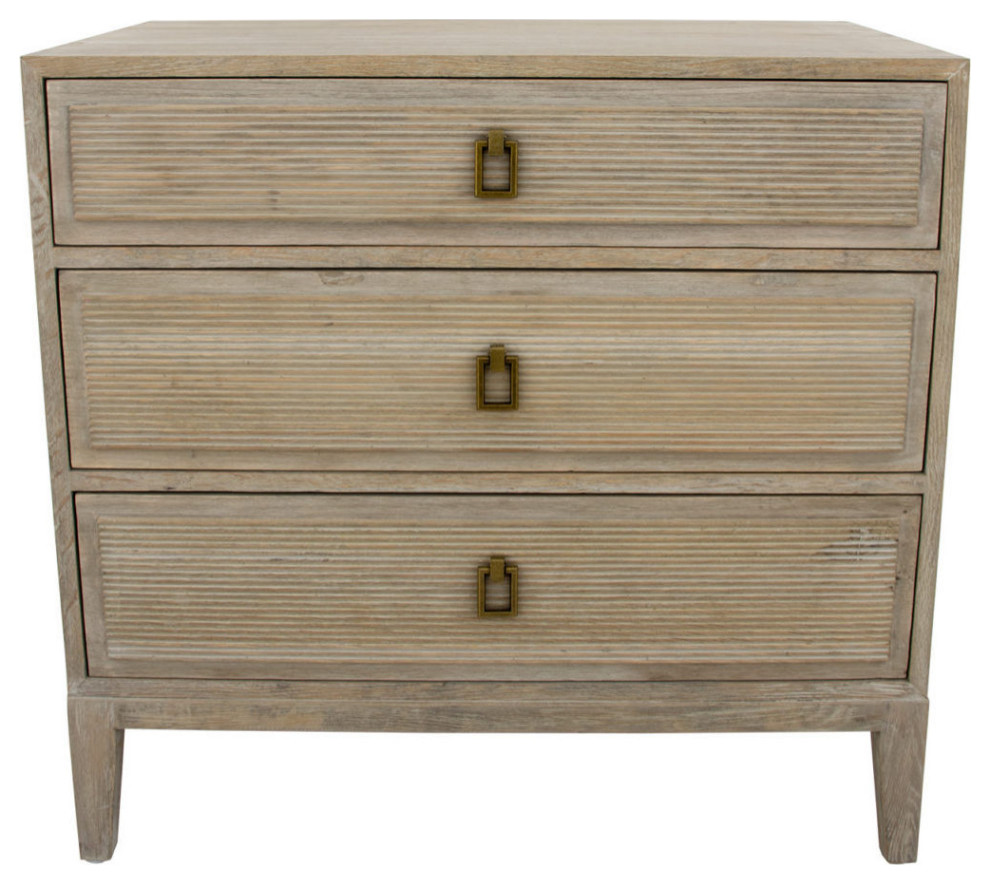 Hadar Natural Oak Small Chest   Farmhouse   Accent Chests And Cabinets   by Virgil Stanis Design  Houzz