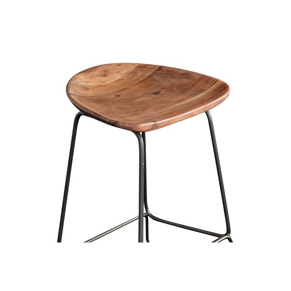 Porter Designs Neri Mid-Century Modern Solid Acacia Wood 24