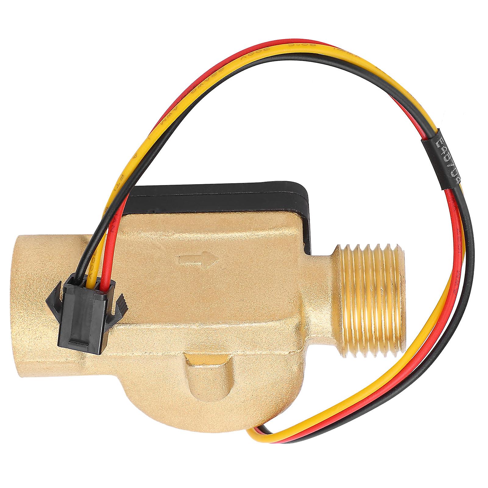 Water Flow Sensor G1/2in Female Male Thread Switch Hall Transducer Pulse Counter Dc324v