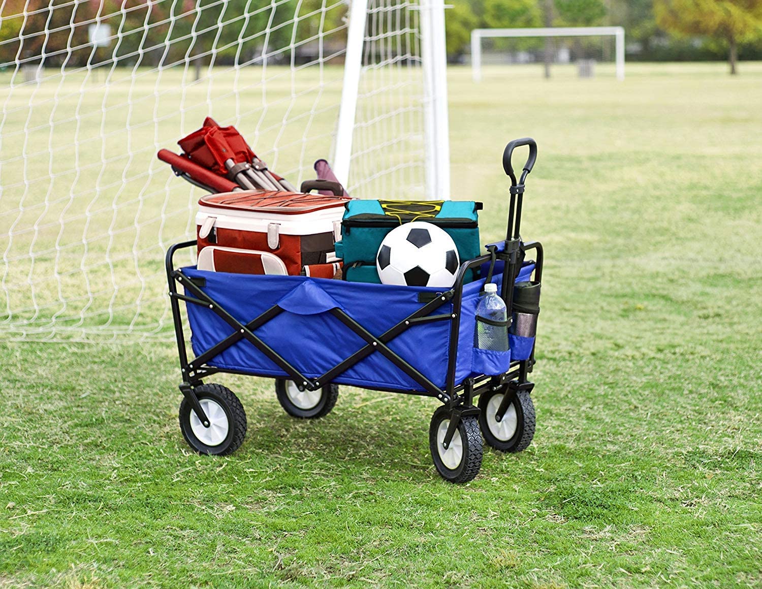 MAC SPORTS WTC-111 Outdoor Utility Wagon， Solid Blue