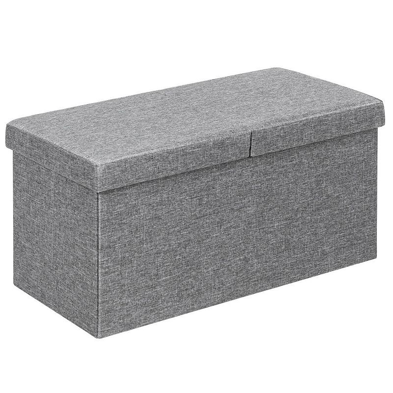 30 Inch Folding Storage Ottoman with Lift Top