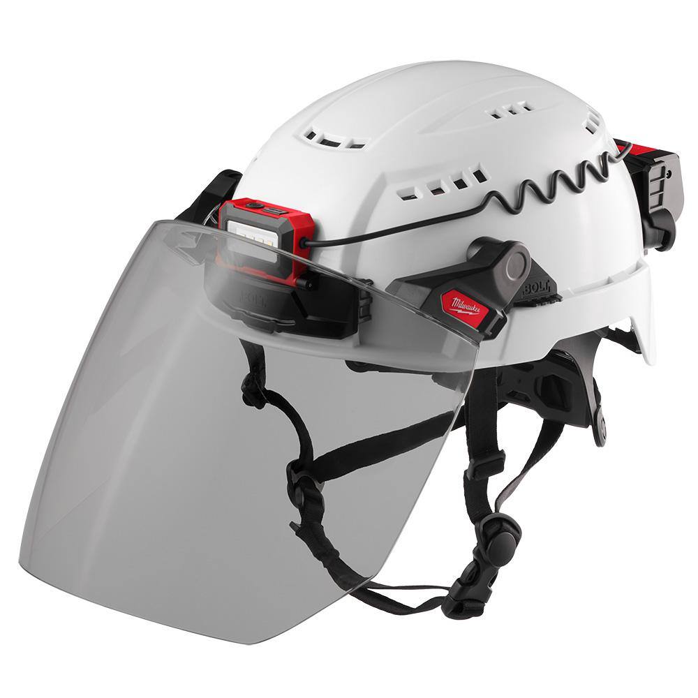 MW BOLT Fog Free Gray Full Face Shield (No Brim Helmet Only) 48-73-1426