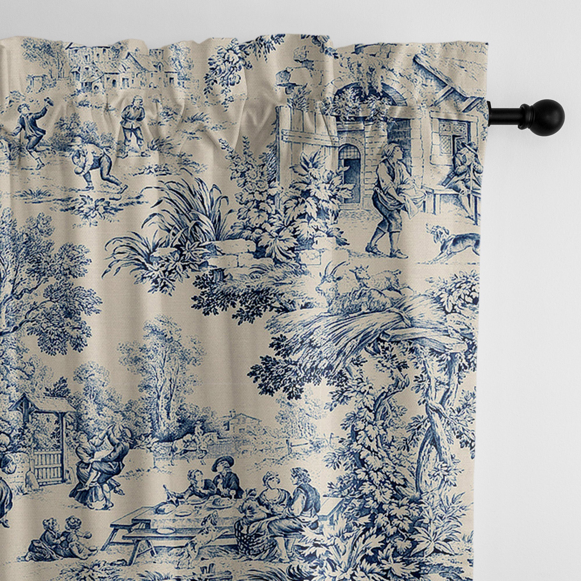 Maison Toile Blue Drapery