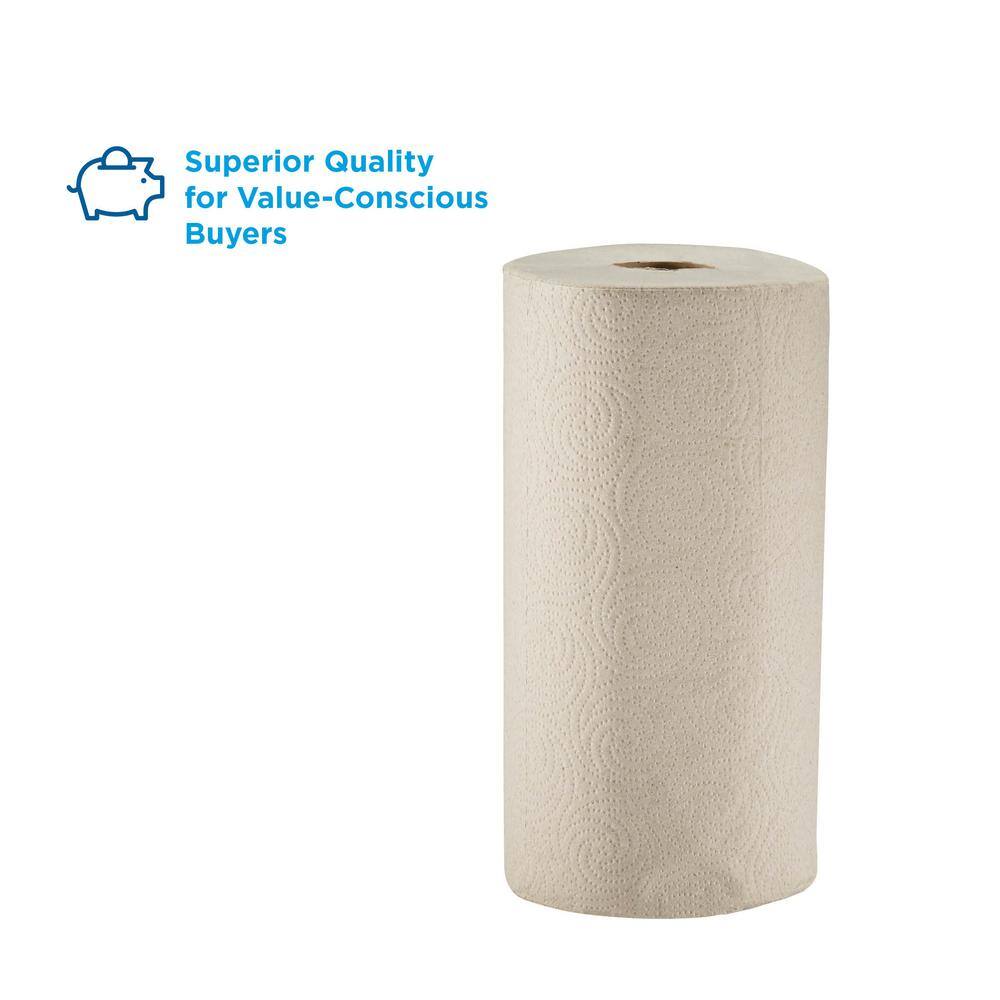 Pacific Blue Basic Brown 2-Ply Paper Towel Roll (250-Sheets per Roll 12-Rolls per Pack) GPC28290