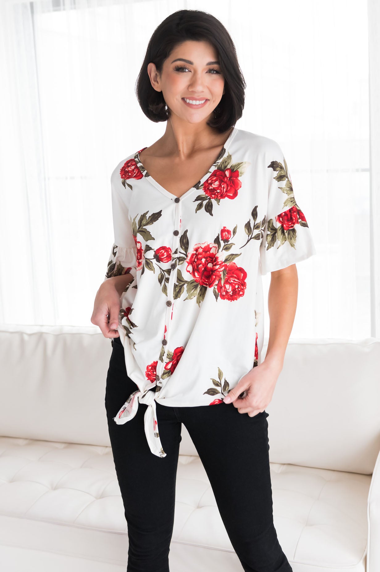 Floral Cutie Modest Top