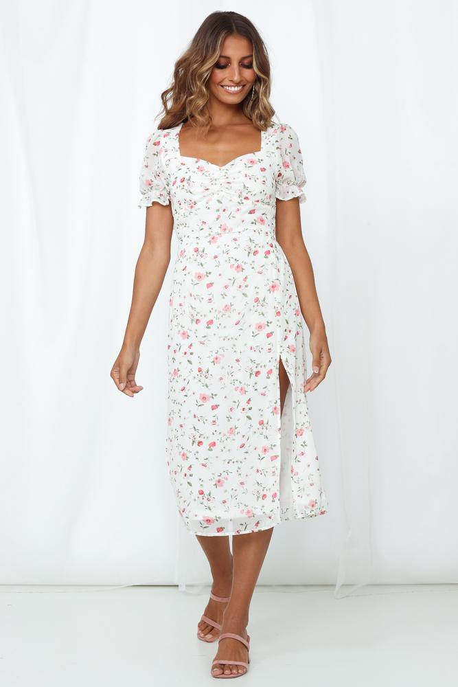 Good Girls Midi Dress White