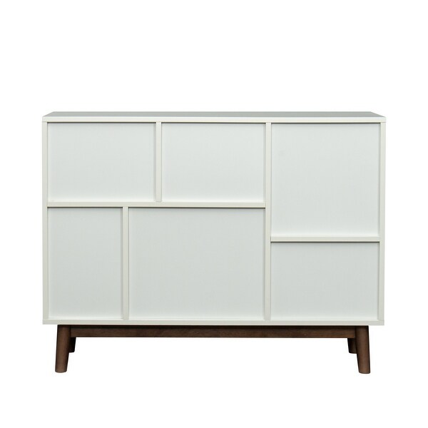 Multi-purpose storage cabinet with display stand and door