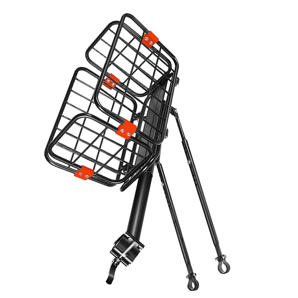 1 Pc Sturdy Aluminum Alloy Bike Rear Seat Basket Storage Basket for Items Organizing (Black)