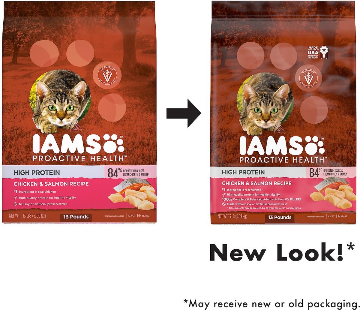 Iams ProActive Health High Protein Chicken and Salmon Recipe Dry Cat Food