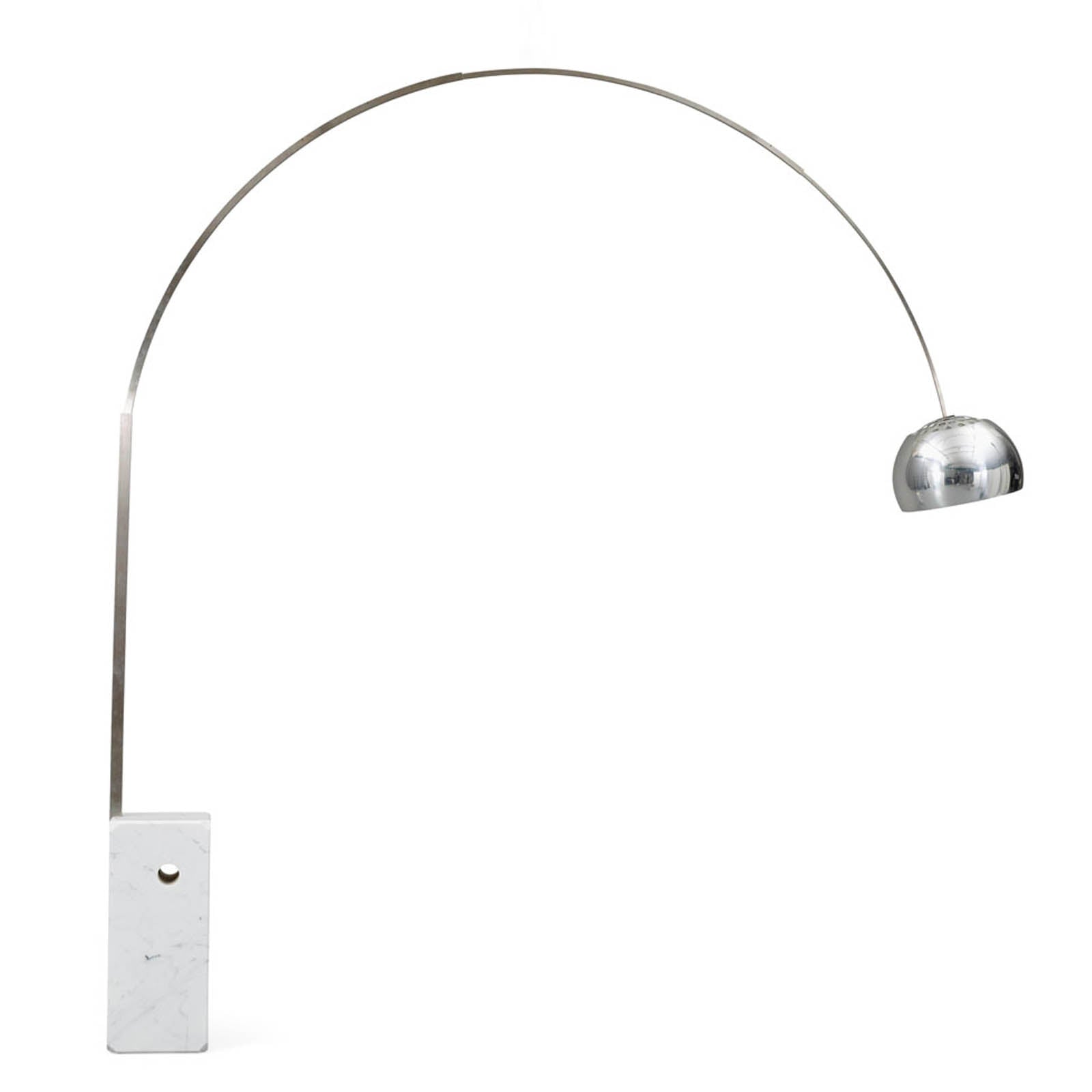 Arc Lamp With Natural Marble Base Bp0078 C